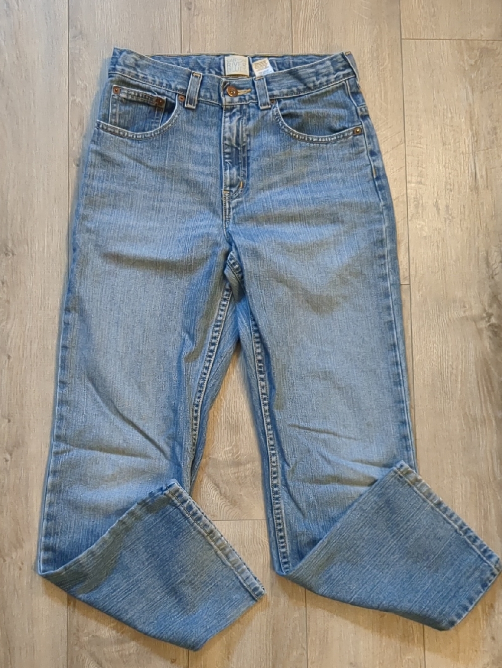 BOYS CANYON RIVER BLUES RELAXED FIT STRAIGHT-LEG JEANS - SIZE 14R